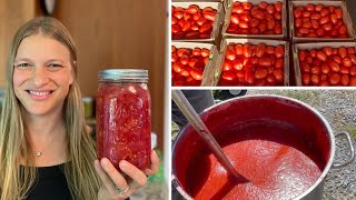 Preserving Tomatoes  Spaghetti Sauce Diced Tomatoes and Salsa [upl. by Nairod]