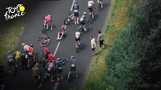 Accident delays riders during Tour de Frances Stage 12  Cycling on NBC Sports [upl. by Johathan]