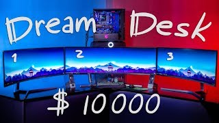 ИГРОВОЕ МЕСТО МЕЧТЫ  СУПЕР УЛЬТРАШИРОКИЙ DreamDesk за 10000 [upl. by Trudy]