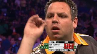 Michael van Gerwen v Adrian Lewis ᴴᴰ Semifinal Betway Premier League Darts 2016 [upl. by Dearden840]