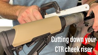 Magpul CTR cheek risers are too long [upl. by Grigson]