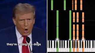 How to Play quotEating the Cats Trump x Kiffness Remixquot on Piano [upl. by Radmilla]