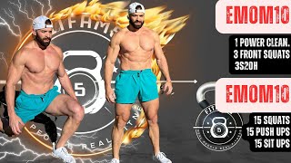 20 MIN EMOM Full Body Workout crossfit homeworkout hiitworkouts [upl. by Ardle]