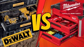 Milwaukee Packout Drawers vs Dewalt Toughsystem Drawers  First Impressions [upl. by Roselia818]