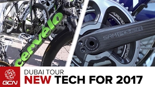 NEW Pro Bike Tech For 2017 With Caley Fretz  Dubai Tour 2017 [upl. by Edik814]