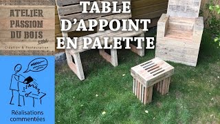 REALISER UN SALON DE JARDIN EN PALETTE  UNE PETITE TABLE [upl. by Charmian]