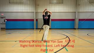 Haidong Gumdo Twohanded sword form 1  Commentary 20241015 [upl. by Raasch]