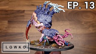 Painting the Warhammer 40k Tyranid Psychophage with Lowko Ep 13 [upl. by Jaimie]