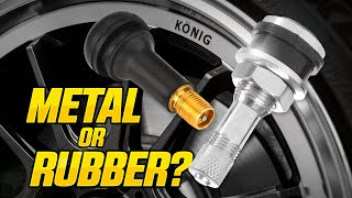 When to use a rubber valve stem  Metal vs Rubber Valve Stems [upl. by Eeuqram423]