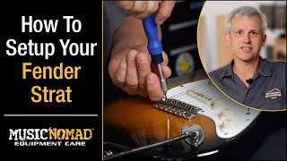 FENDER STRATOCASTER  How to Setup your Electric Guitar StepbyStep [upl. by Alleyn]