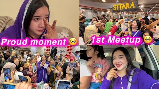 Pehla meetup  YouTube family ny mujhy star bna diya  proud moment 🥺  sitara yaseen meetup vlog [upl. by Biancha]