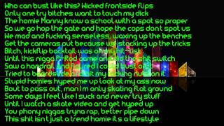 Hopsin  Nollie Tre Flip Lyrics HD 1080p [upl. by Aisila658]