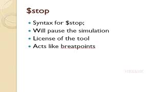 Explained stop vs finish in verilogHDL [upl. by Aneelad385]