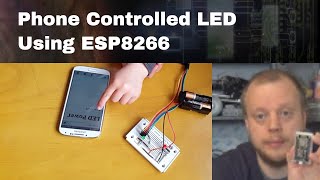 IOT Esp 8266 WebPhone WiFi Controlled Led [upl. by Eilsel]