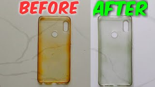 How To Clean Yellowness of Transparent Mobile Cover  Clean Silicon Cover  Soft Silicon [upl. by Barber]