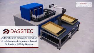 Automatizarea producției Handling amp Paletizare cu Integrarea Robotului GoFa de la ABB by Dasstec [upl. by Anayaran367]