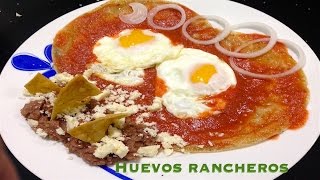 Huevos Rancheros recipe  How to cook mexican food [upl. by Vanthe]