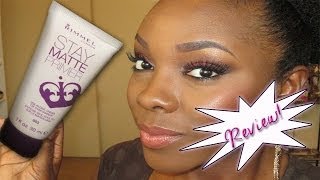 Rimmel Stay matte primer REVIEW│Tamekans [upl. by Oliy799]