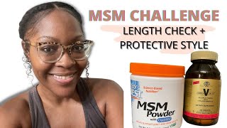 LENGTH CHECK  MSM CHALLENGE  PROTECTIVE STYLE [upl. by Carlisle]