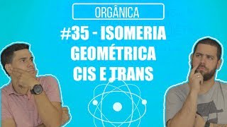 Química Simples 35  Isomeria Geométrica  CIS e TRANS EstereoisomeriaIsomeria Espacial [upl. by Letch]