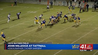 THE END ZONE HIGHLIGHTS John Milledge visits Tattnall [upl. by Edris224]