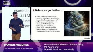 MDC23  Damian Mazurek  How to build a Medical Chatbot [upl. by Billy]