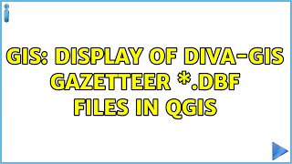 GIS Display of DIVAGIS Gazetteer \dbf Files in QGIS [upl. by Rawlinson]