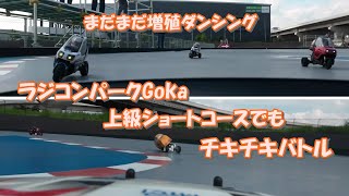 【ラジコン】5台で楽しくダンシング！ ラジコンパークGoka 上級ショートコース で チキチキバトル radio controlled car [upl. by Enilegnave187]