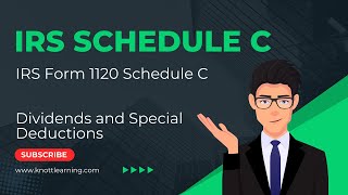 Form 1120 Schedule C  Dividends and Special Deductions [upl. by Alba]