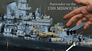 Making Japanese Surrender on the USS Missouri Diorama [upl. by Enirahtac]