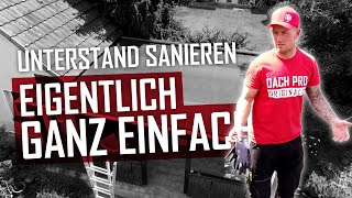 Dachdecker  Unterstand sanieren mit EPDMBahn von RESITRIX® [upl. by Reckford]