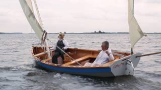 Two Luggers At Play  Wooden Boats Sailing amp Rowing [upl. by Crandale]