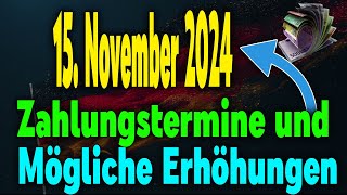 Rentenänderungen Ab 15 November 2024 Auszahlungstermine amp Geplante Erhöhungen [upl. by Perni]