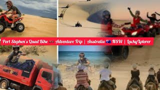 Quad Bike 🏍 AdventureSand Dunes Port Stephens NSW Australia🇦🇺 luckyxplorer quadbike portstephens [upl. by Tome]