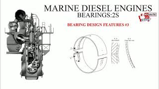 Marine diesel engine Bearings  2S bearing design features 3 [upl. by Megdal]