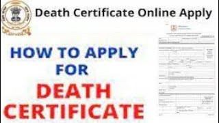 How to apply for Death Certificate Death Certificate kaise banaaye onlineDeath Certificate online [upl. by Brion]