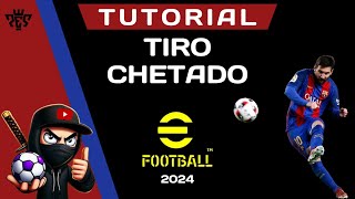 TUTORIAL TIRO CHETADO EFOOTBALL 2024 [upl. by Werna]