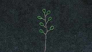 Beaded Vine of Leaves Tutorial [upl. by Sou548]