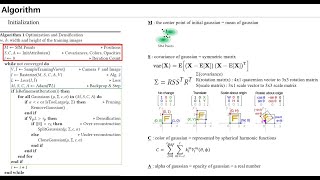 Paper Review The detail algorithm of 3D Gaussian Splatting [upl. by Leahcimed]