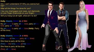 Party All The Time Glee Lyrics [upl. by Abehsile]