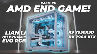 Rakit PC Mentok Kanan Full Team RED AMD  Ryzen 9 7950X3D RX 7900 XTX Lian Li O11 Dynamic Evo RGB [upl. by Assanav749]