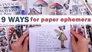 9 IDEAS  What can we do with PAPER FOCAL POINTS from Collage Books [upl. by Ylrebnik]