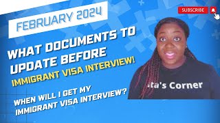 Documents That Must be Updated Before Immigrant Visa Interview [upl. by Yehudit567]