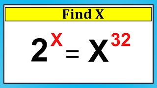 Nice ExponentAlgebra Math Simplification  Find the Value of X [upl. by Saidee338]