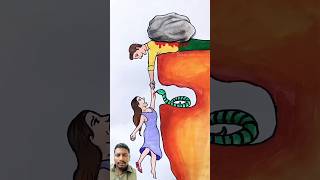 drawing art painting artist artwork funny 5minutelifehacks funnyanimal comedy mrrizwan [upl. by Virg]