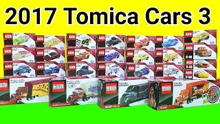 2017 토미카 카3 장난감 26종 トミカ Tomica cars 3 Disney pixar diecast toys [upl. by Arodal702]