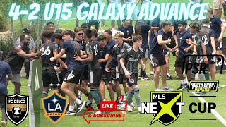 MLS NEXT CUP 2023 U15 LA GALAXY ACADEMY VS FC DELCO BACK TO BACK PENALTIES GOALSGALAXY ADVANCE R16 [upl. by Aelyk]