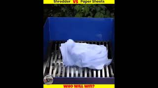 200 paper sheets vs shredar machine vs hydraulic press shortswhatifuniqueexperimentमजेदार [upl. by Sucramej919]