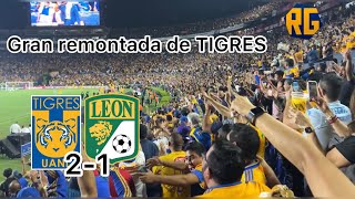 Así fue la gran REMONTADA de Tigres vs León en la Semifinal de CONCA  GOLES DE CORDOVA Y QUIÑONES [upl. by Raseda]