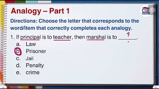 Analogy  Part 1  Civil Service Exam [upl. by Sheffie]